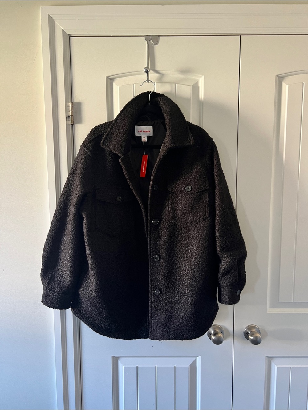 Joe Fresh Teddy Button-Up Shacket Jacket - Picture 2 of 5